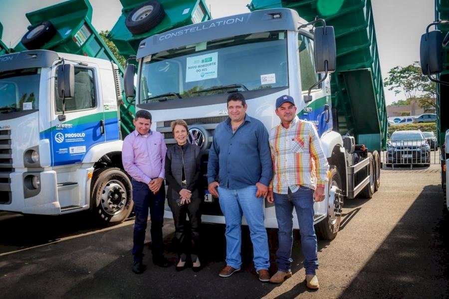 Prefeito Guga, Deputada Tereza Cristina, Ednei e Airton - Foto: Divulgação