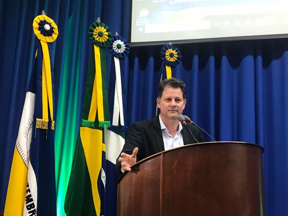 Autor da Lei de conscientização sobre a proteção do ciclista no MS, Renato Câmara defendeu a importância de dar voz ao usuário do trânsito na construção de um plano cicloviário / Foto: Assessoria 