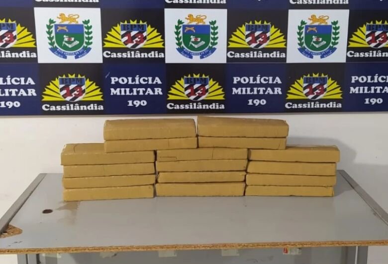 Droga apreendida na ação - Crédito: Divulgação PMMS