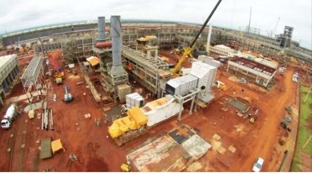 Obras na futura fábrica de fertilizantes UFN-III. (Foto: Arquivo/Governo de MS)