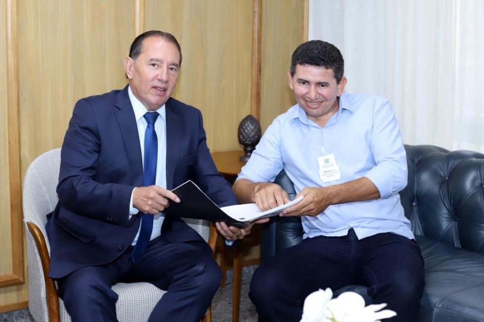 Presidente da Assembleia, Deputado Gerson Claro e o prefeito Guga - Foto: Divulgação