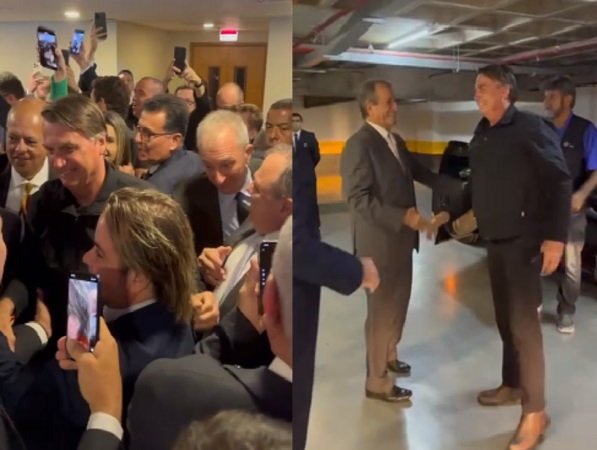 Jair Bolsonaro pousou em Brasília por volta das 6h40 desta quinta-feira - Reprodução/Jovem Pan News