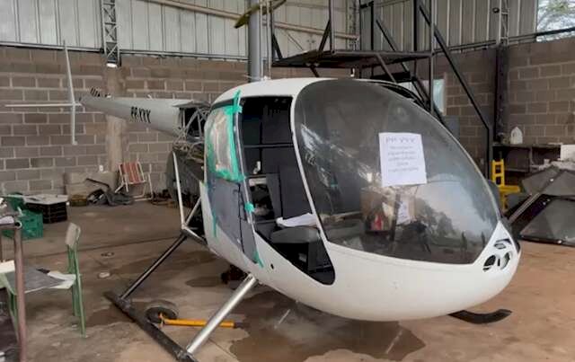 Operação da PF apreendeu nove helicópteros utilizados no tráfico internacional. (Foto: Divulgação/PF)