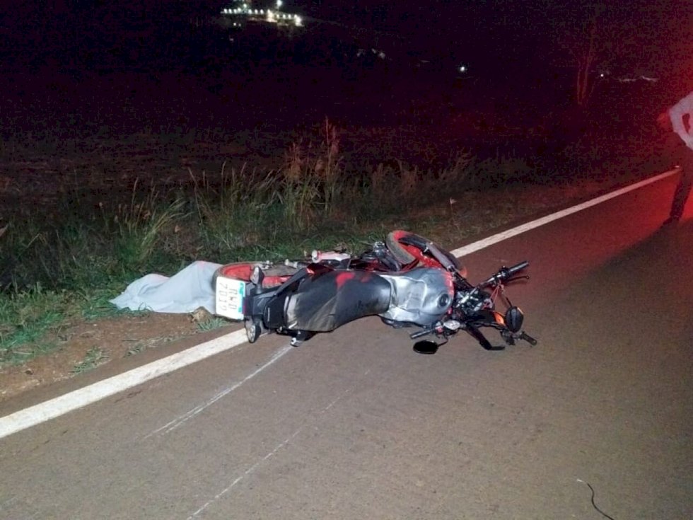 Acidente entre motocicletas deixa dois mortos na MS-156 - Créditos: Osvaldo Duarte