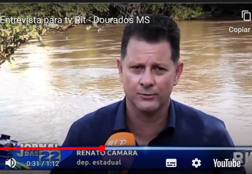Deputado Renato Câmara defende preservação e melhor aproveitamento dos recursos hídricos de MS. Foto: Reprodução/Roney Minella