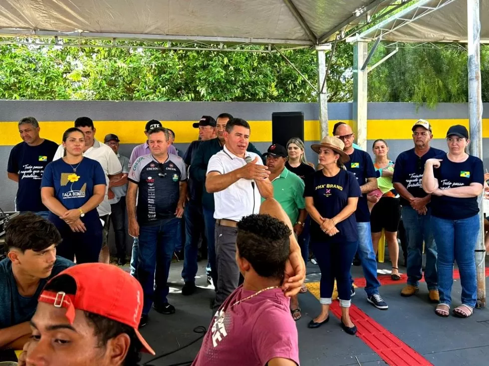  Prefeito Guga durante a 4ª edição do Almoço do Bem em Novo Horizonte do Sul - Fotos: Tamires Nascimento