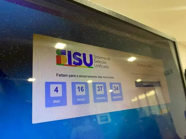 Aberto para inscrições, portal do Sisu já faz contagem para o fechamento (Foto: Cassia Modena)