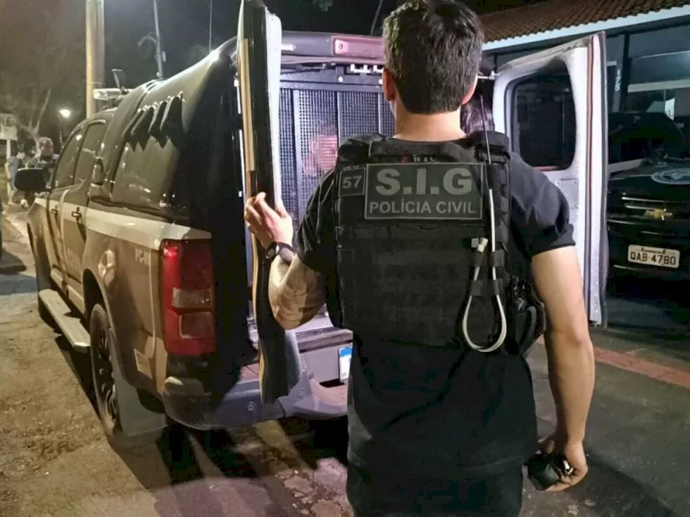 Polícia Civil efetuou prisão - Crédito: Osvaldo Duarte/Dourados News