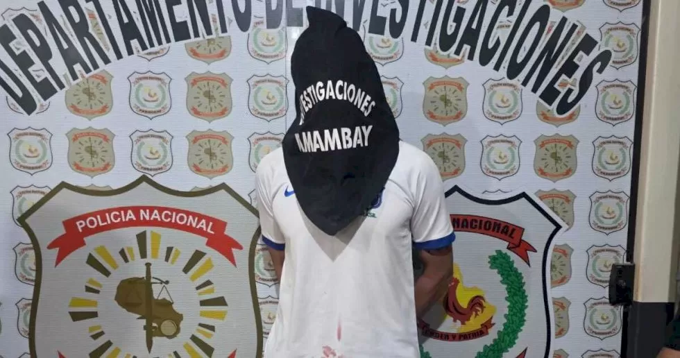 Brasileiro é o 2 suspeito preso (Foto: Reprodução, Polícia Nacional)