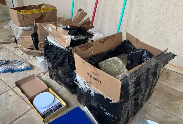 Operação é desdobramento de apreensão de 8t de maconha em acampamento - Crédito: Divulgação/PF