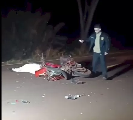 Acidente matou dois motociclistas. Foto : Reprodução/Ligado na Notícia
