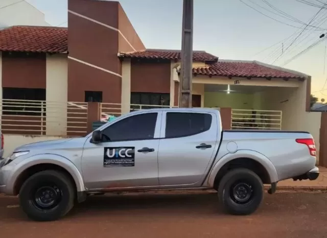 Viatura da UICC durante cumprimento de mandados na 1ª fase da ação (Foto: Divulgação | MPMS)