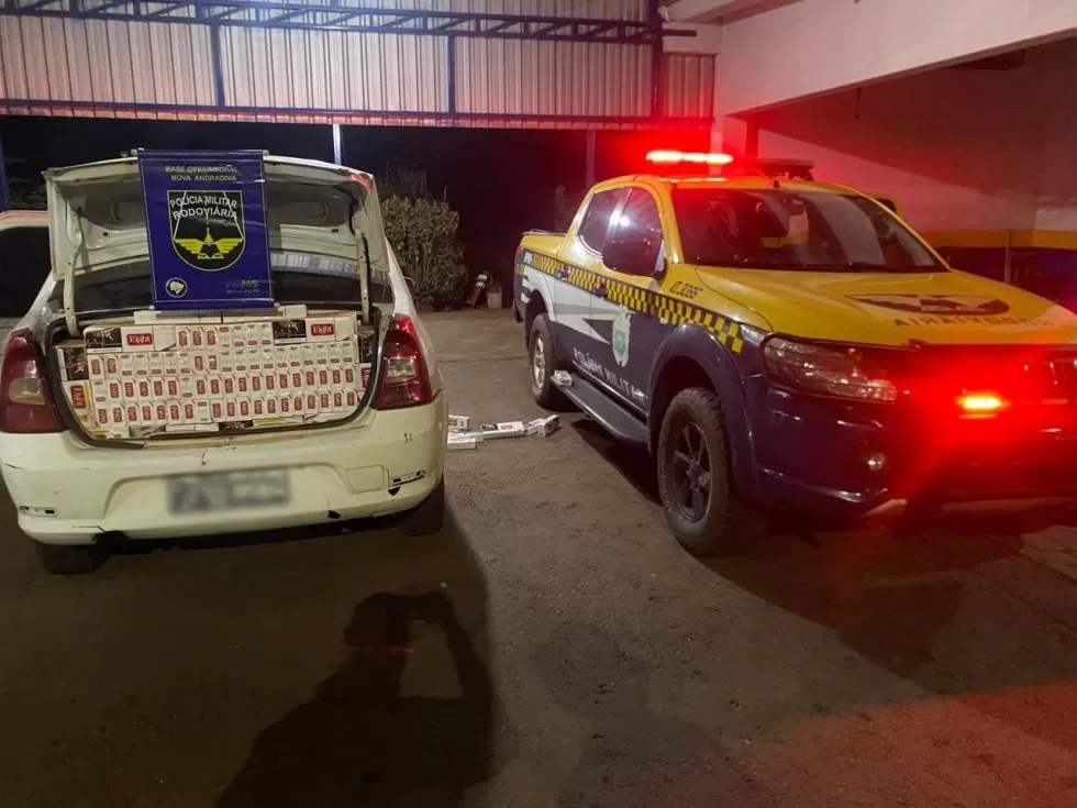 Veículo e mercadorias apreendidos - Foto: Polícia Militar Rodoviária/Divulgação A PMR (Polícia Militar Rodoviária.