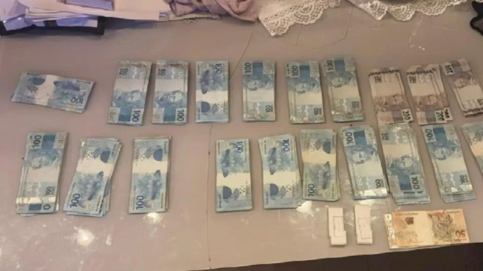 Dinheiro apreendido durante a ação (Divulgação PF)