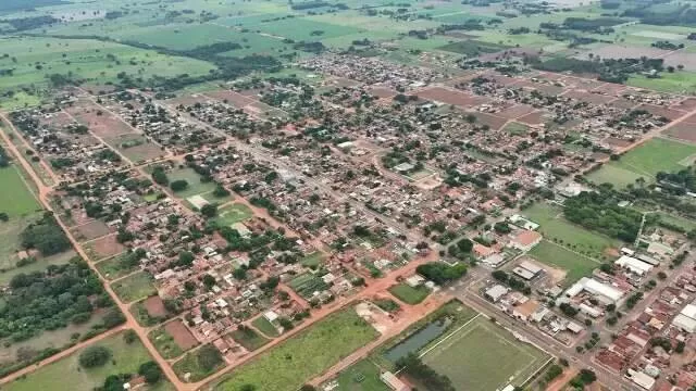 Vista aérea do município de Angélica (Foto: Divulgação)