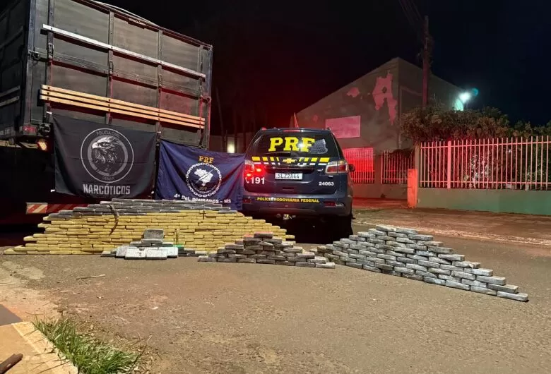 Droga apreendida na ação - Crédito: Divulgação PRF