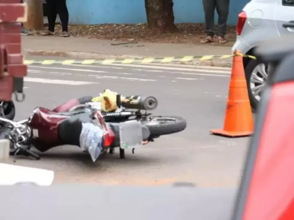 Acidente aconteceu nesta manhã em Campo Grande - Crédito: Eliel Dias/Midiamax