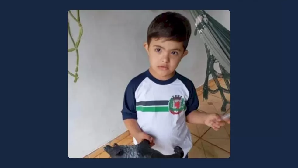 Criança chegou a ser socorrida, mas não resistiu. Foto: Arquivo familiar