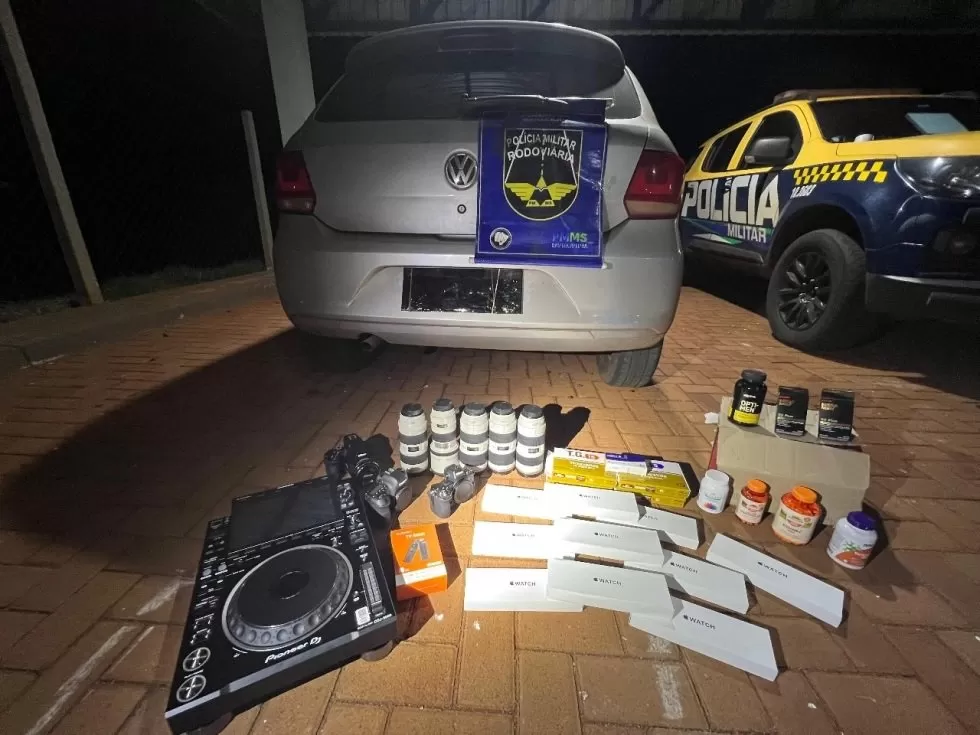 Produtos apreendidos - Foto: Polícia Militar Rodoviária/Divulgação