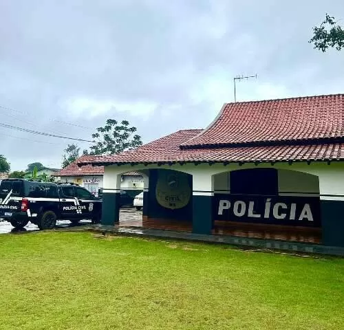 Fachada da Delegacia de Caarapó onde caso foi investigado (Foto: Divulgação | PCMS)