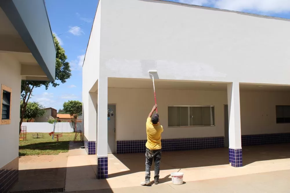 Maria Mafalda: Prefeitura de Jateí executa melhorias no centro municipal de educação infantil