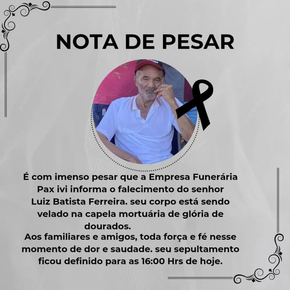 Glória de Dourados se despede de Luiz Batista Ferreira