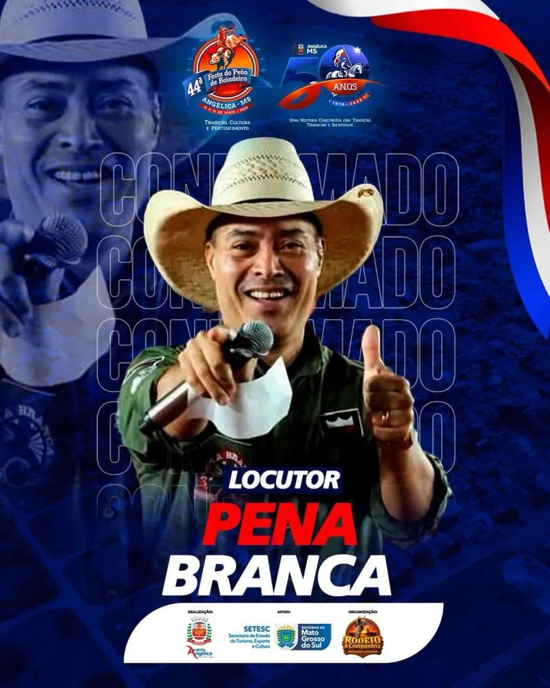 Pena Branca será a voz da emoção na 44ª Festa do Peão de Angélica