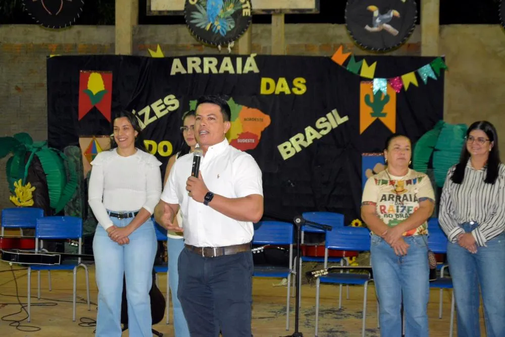 Arraiá da Escola Dois de Maio reúne centenas de pessoas e celebra a cultura junina em Glória de Dourados