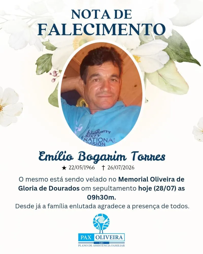 Glória de Dourados se despede de Emílio Bogarim Torres, aos 60 