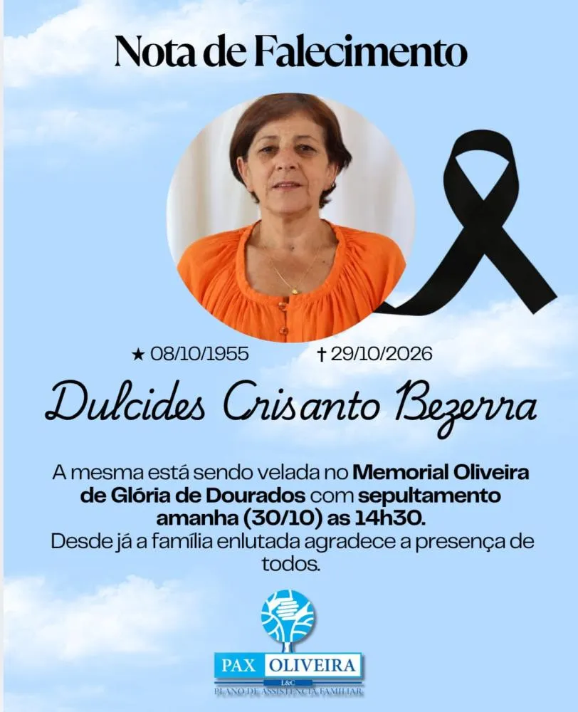 Dulcides Crisanto Bezerra morre aos 71 anos em Glória de Dourados